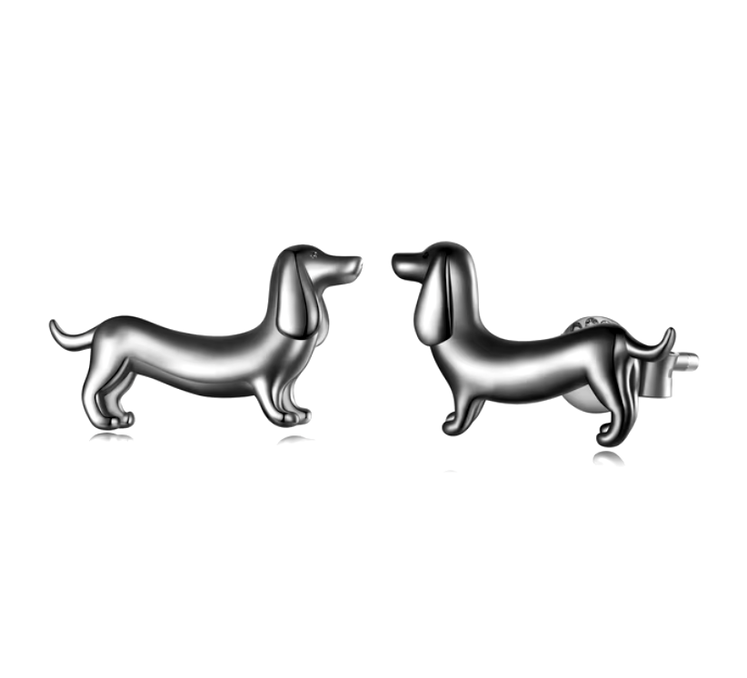 Dahlia Dachshund Earrings 2