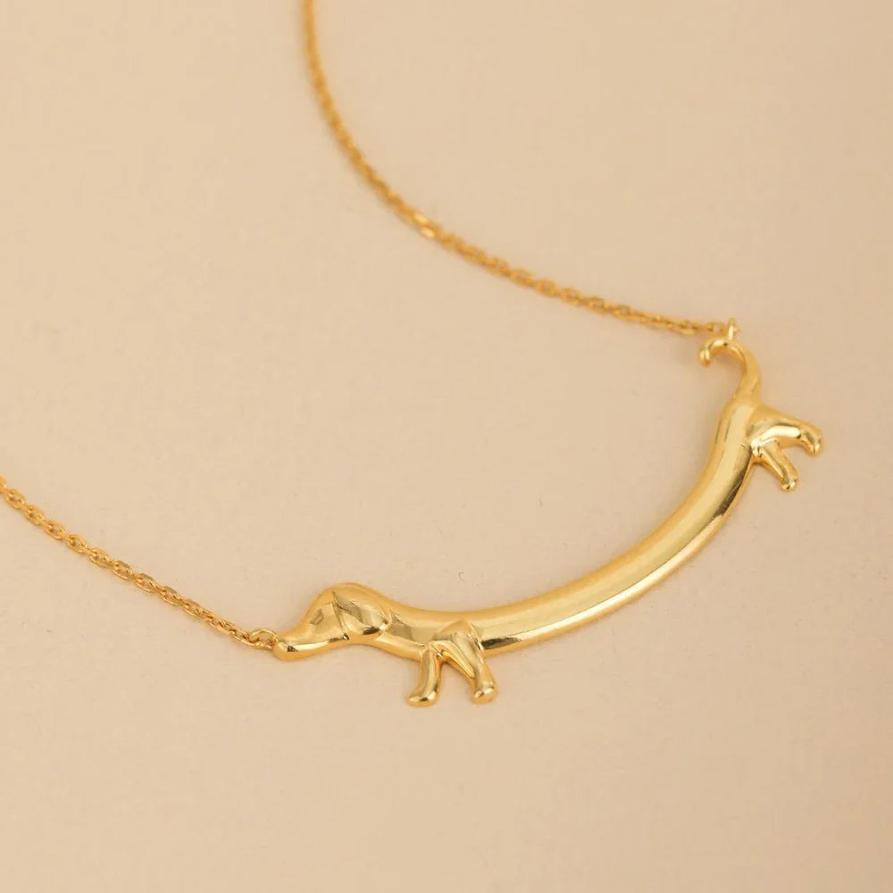 Dahlia Dachshund Pendant Necklace 4