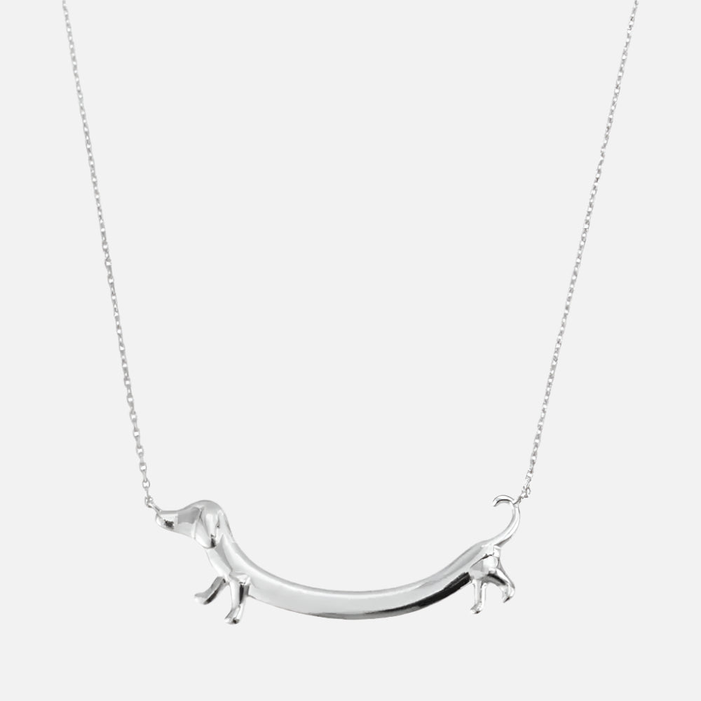 Dahlia Dachshund Pendant Necklace 5