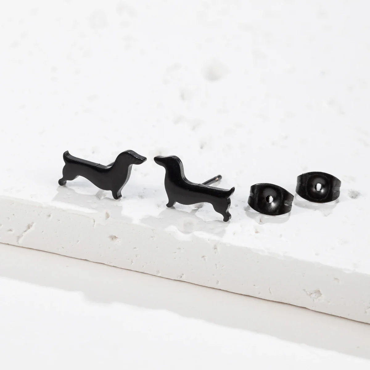 Dahlia Dachshund Stud Earrings 2