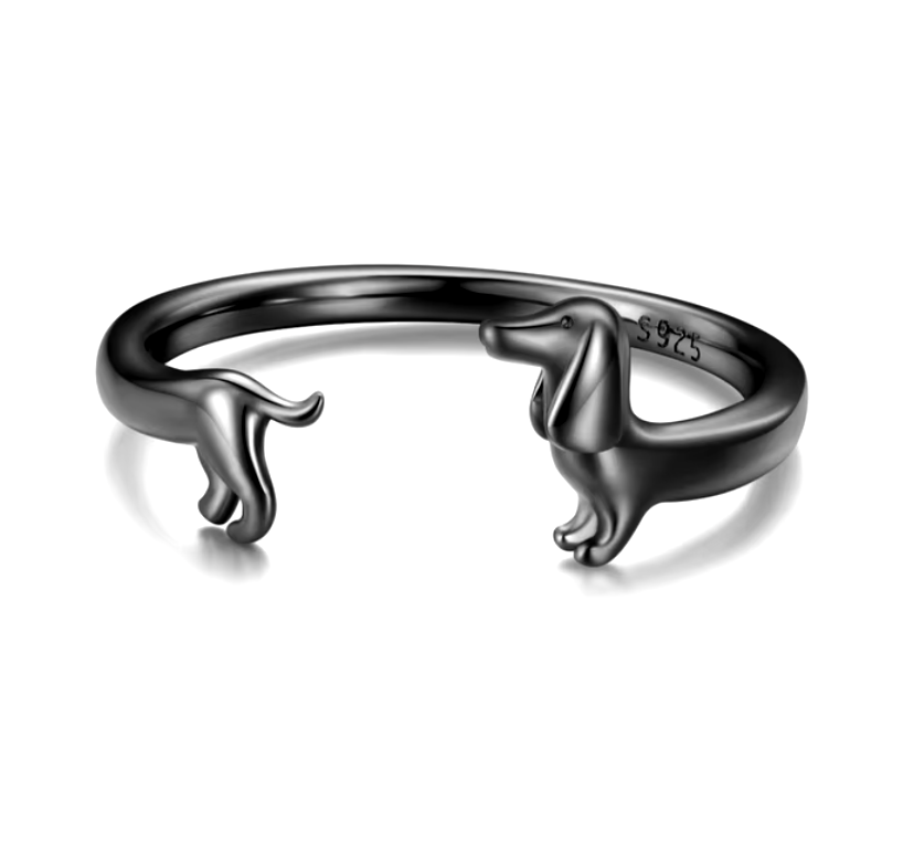 Dahlia Dachshund Wrap Ring 2