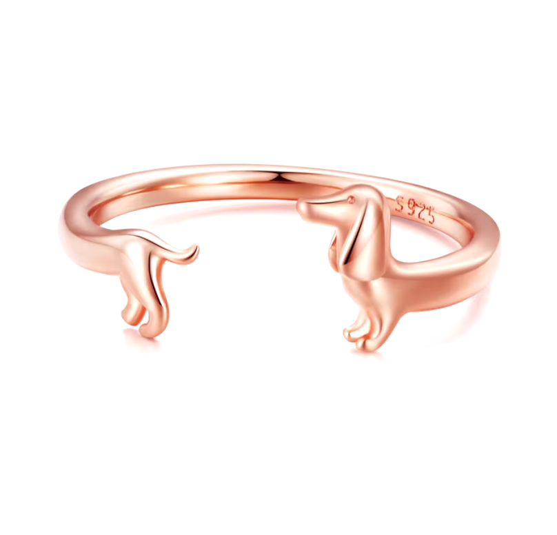 Dahlia Dachshund Wrap Ring 3