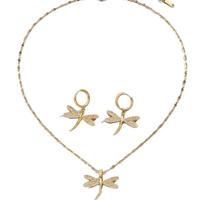 Dahlia Dragonfly Jewelry Set 4