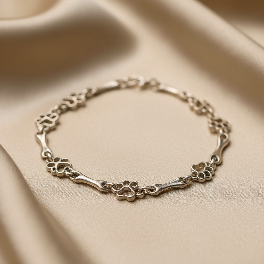 Dahlia Paw Print Charm Bracelet 2