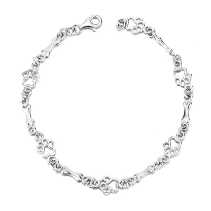 Dahlia Paw Print Charm Bracelet 3