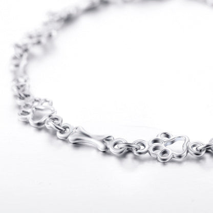 Dahlia Paw Print Charm Bracelet 4