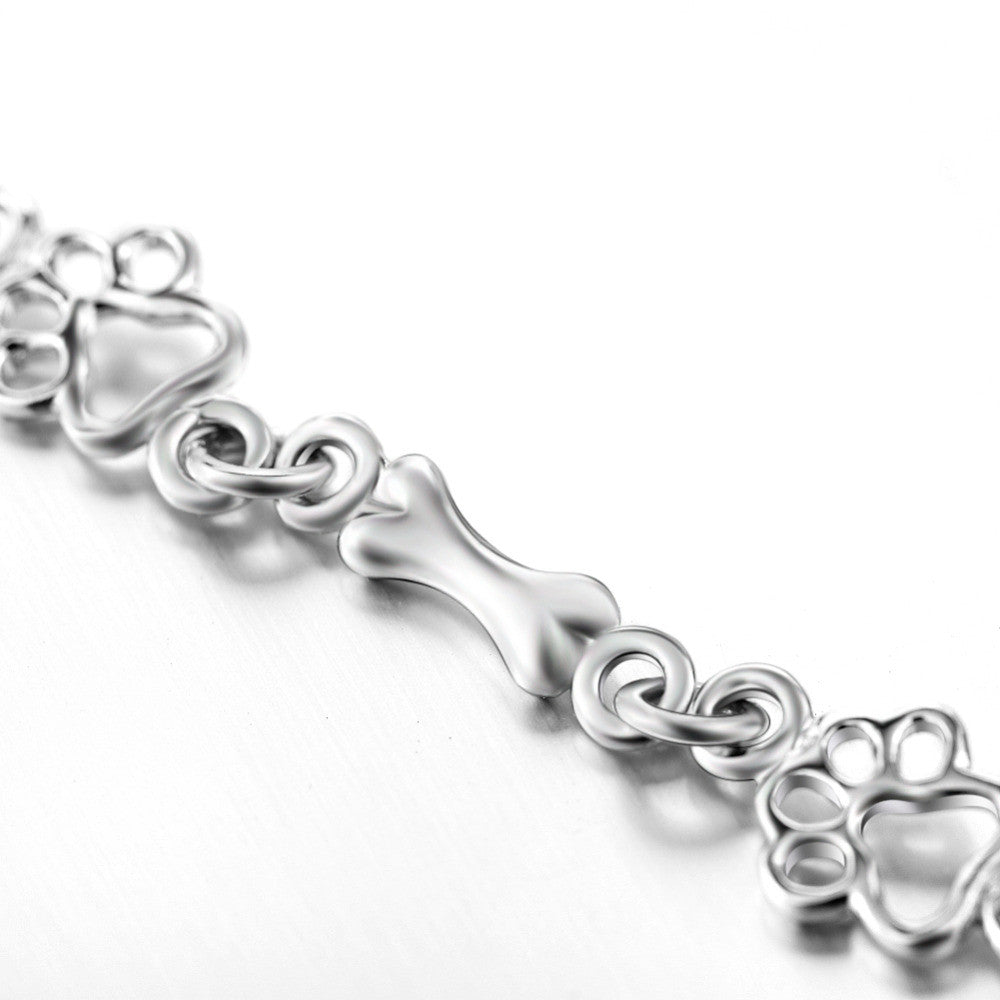Dahlia Paw Print Charm Bracelet 5