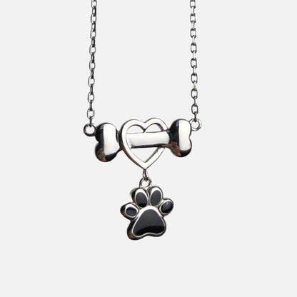 Dahlia Paw Print Necklace 1
