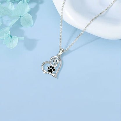 Dahlia Paw Print Necklace 1