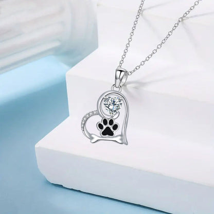 Dahlia Paw Print Necklace 2