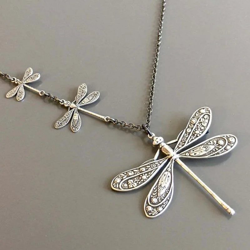 Dahlia Vintage Dragonfly Necklace 0