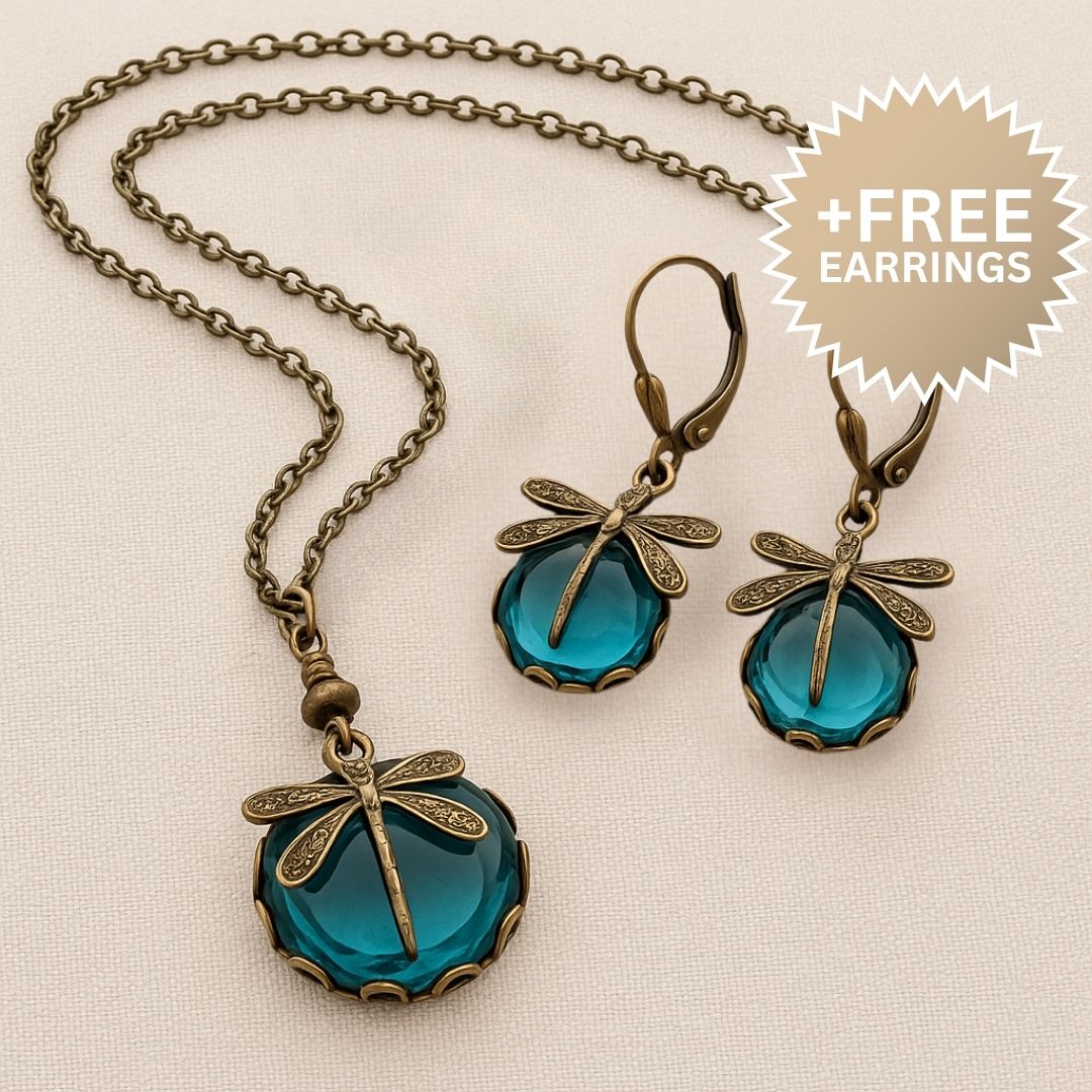 Dahlia Vintage Dragonfly Necklace 0
