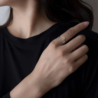 Daphne Dachshund Wrap Ring 4