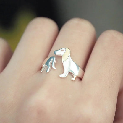 Daphne Dachshund Wrap Ring 5