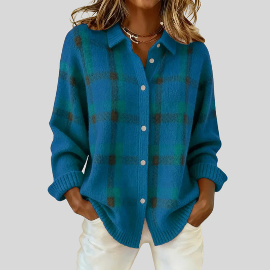 Delilah Retro Check Sweater 0