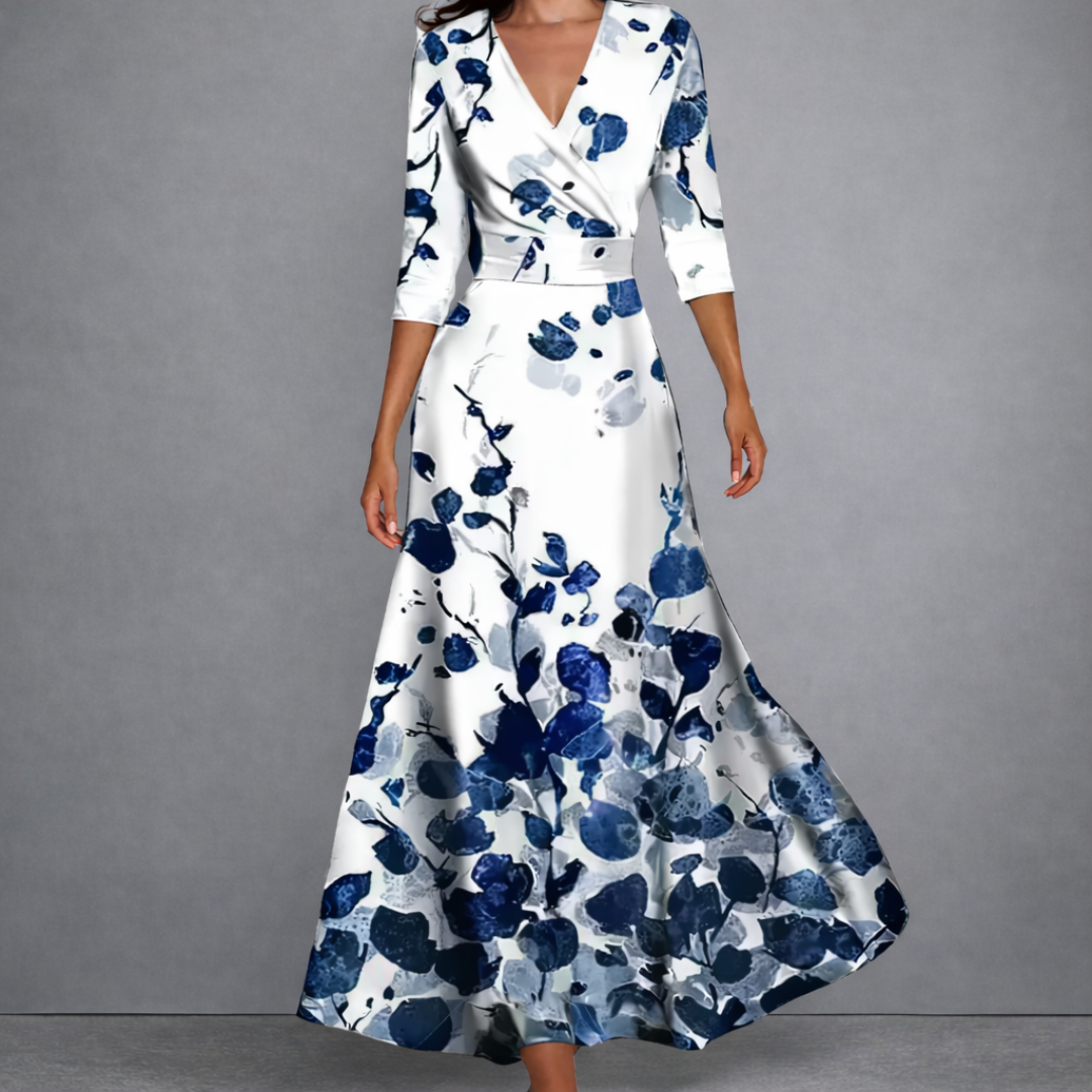 Elara Flowing Maxi Dress 0