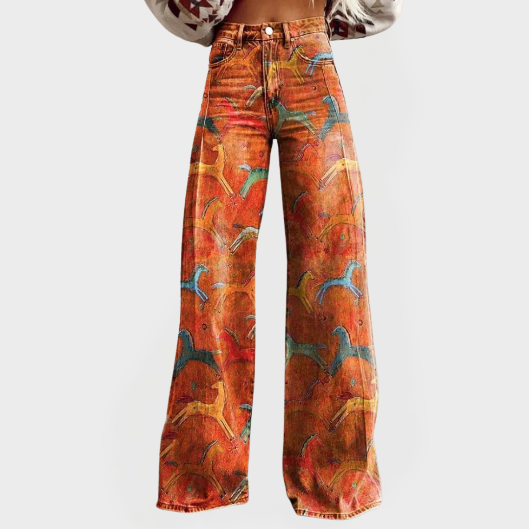 Elara High-Waisted Wide Leg Pants 0