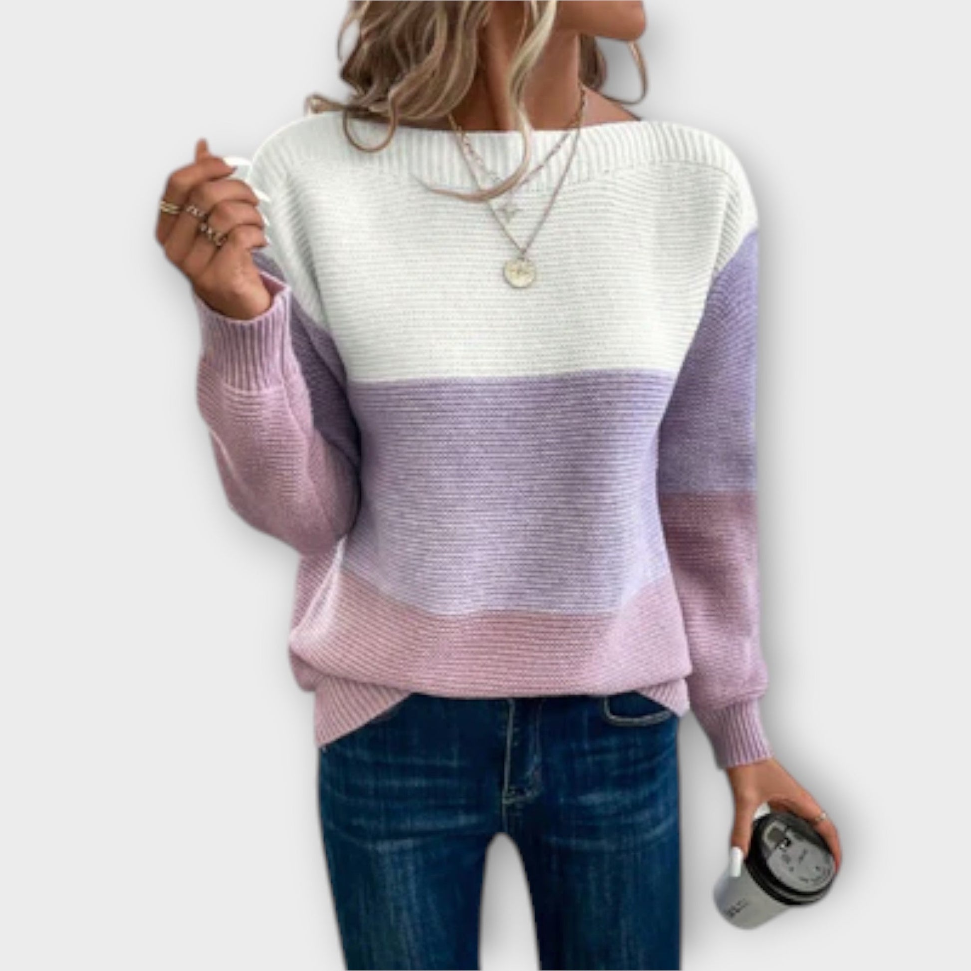 Elara Patchwork Sweater 2