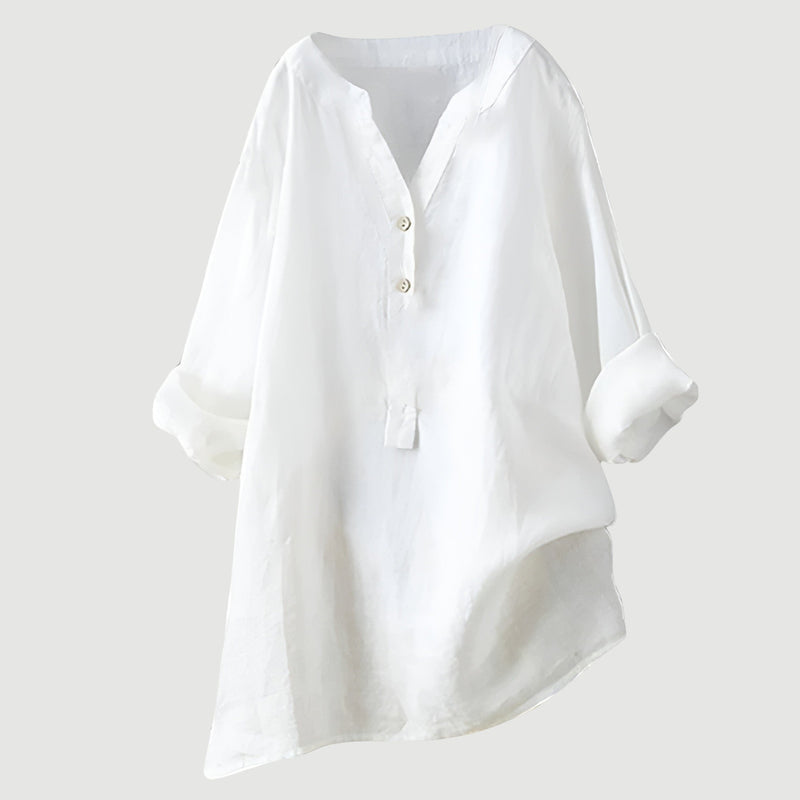 Elara Relaxed Linen Blouse 10