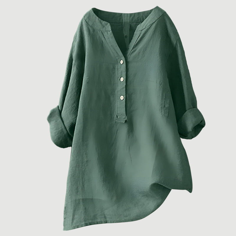 Elara Relaxed Linen Blouse 4