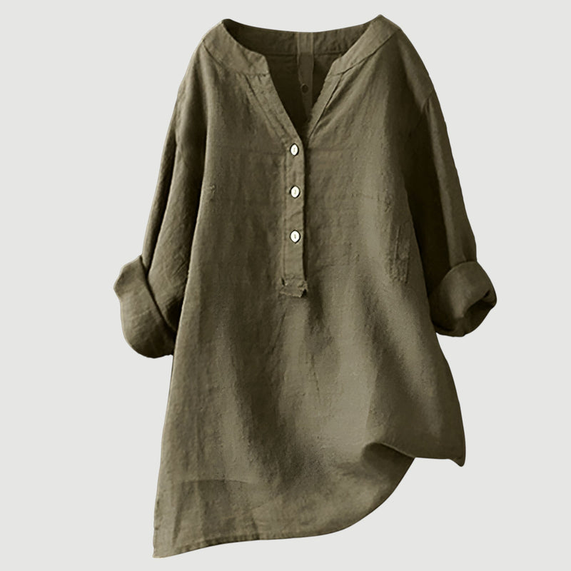 Elara Relaxed Linen Blouse 5