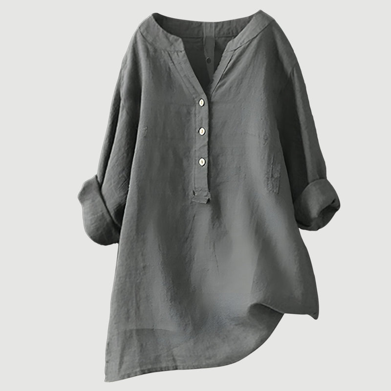Elara Relaxed Linen Blouse 6