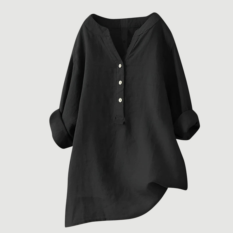 Elara Relaxed Linen Blouse 9