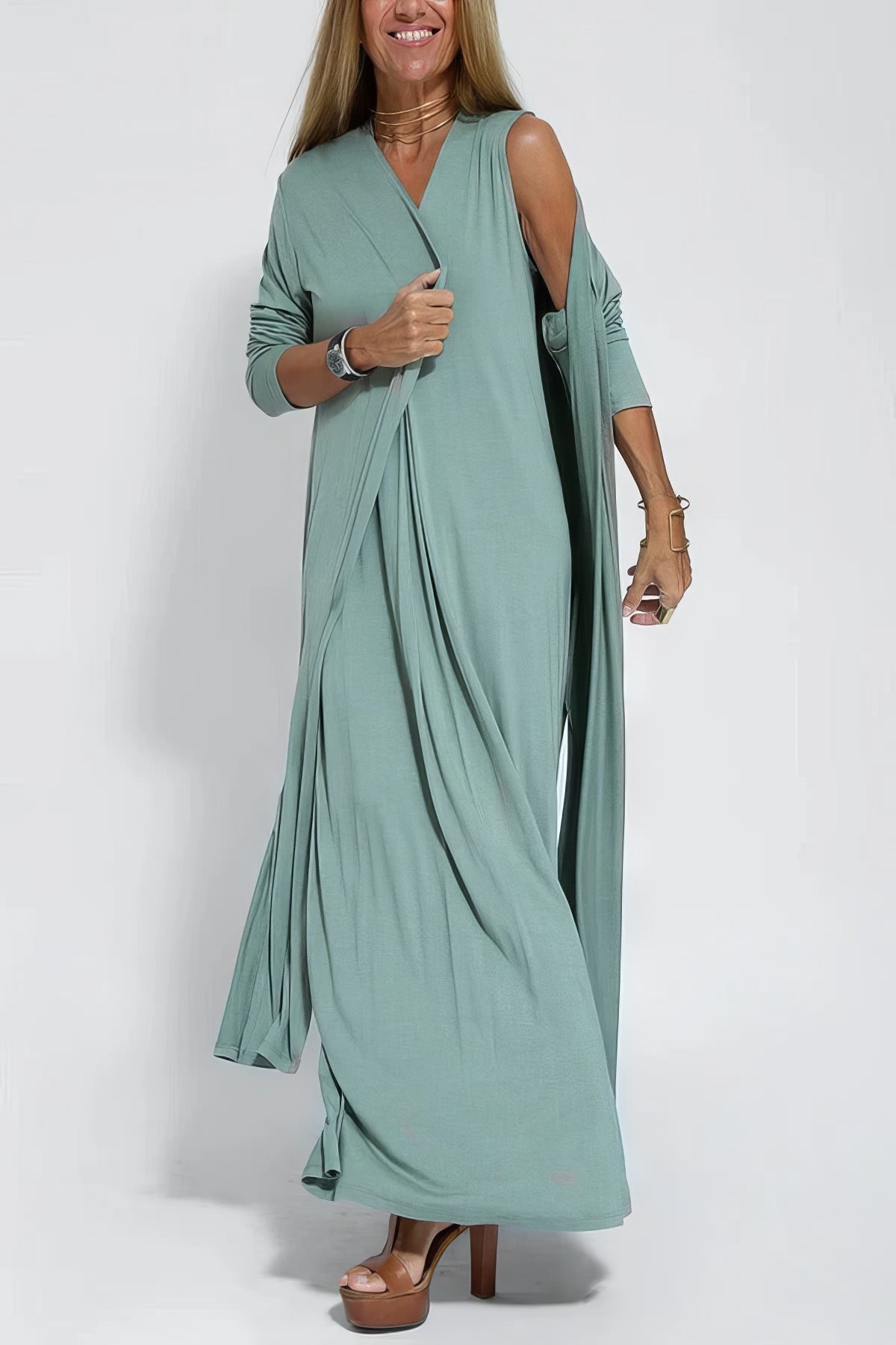 Elena Elegant Maxi Dress 5
