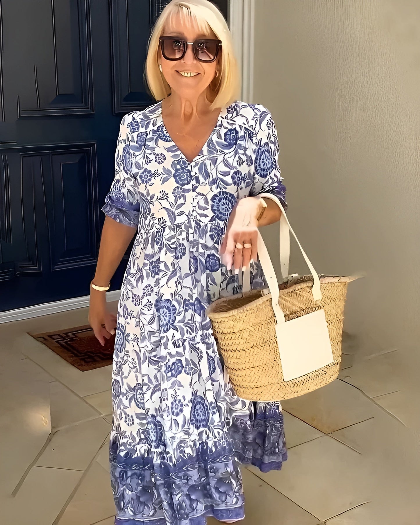 Elena Floral Midi Dress 1