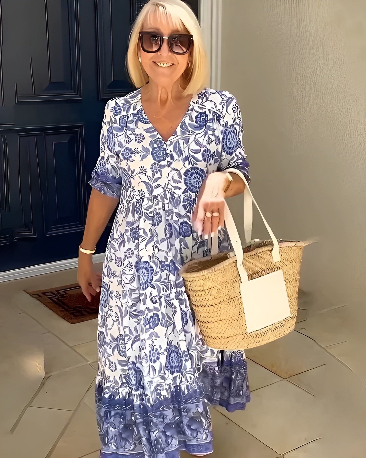 Elena Floral Midi Dress 1