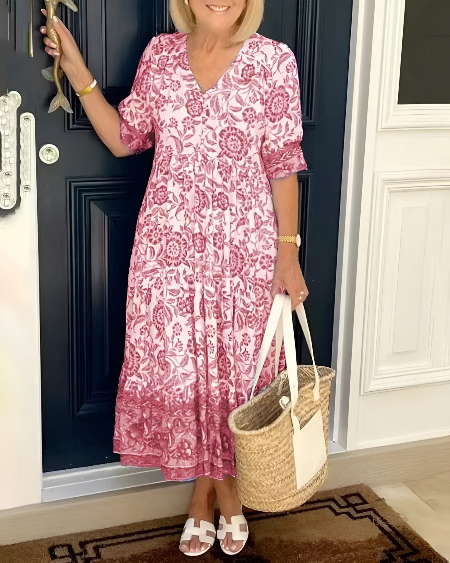 Elena Floral Midi Dress 3