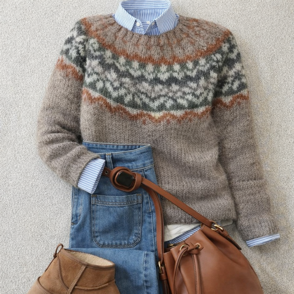 Elina Oversized Heritage Sweater 0