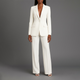 Women's tailored blazer and wide-leg trouser suit set