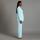 Women's tailored blazer and wide-leg trouser suit set