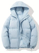 Women's hooded quilted winter jacket with zip front and adjustable hem