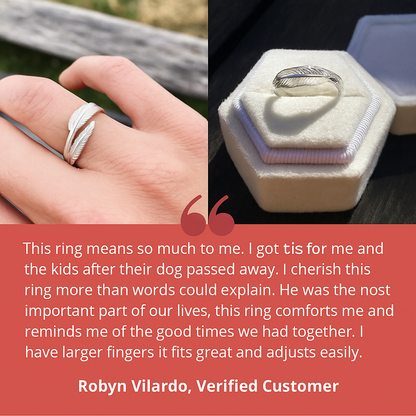 Fiona Adjustable Ashes Jewellery Ring 6