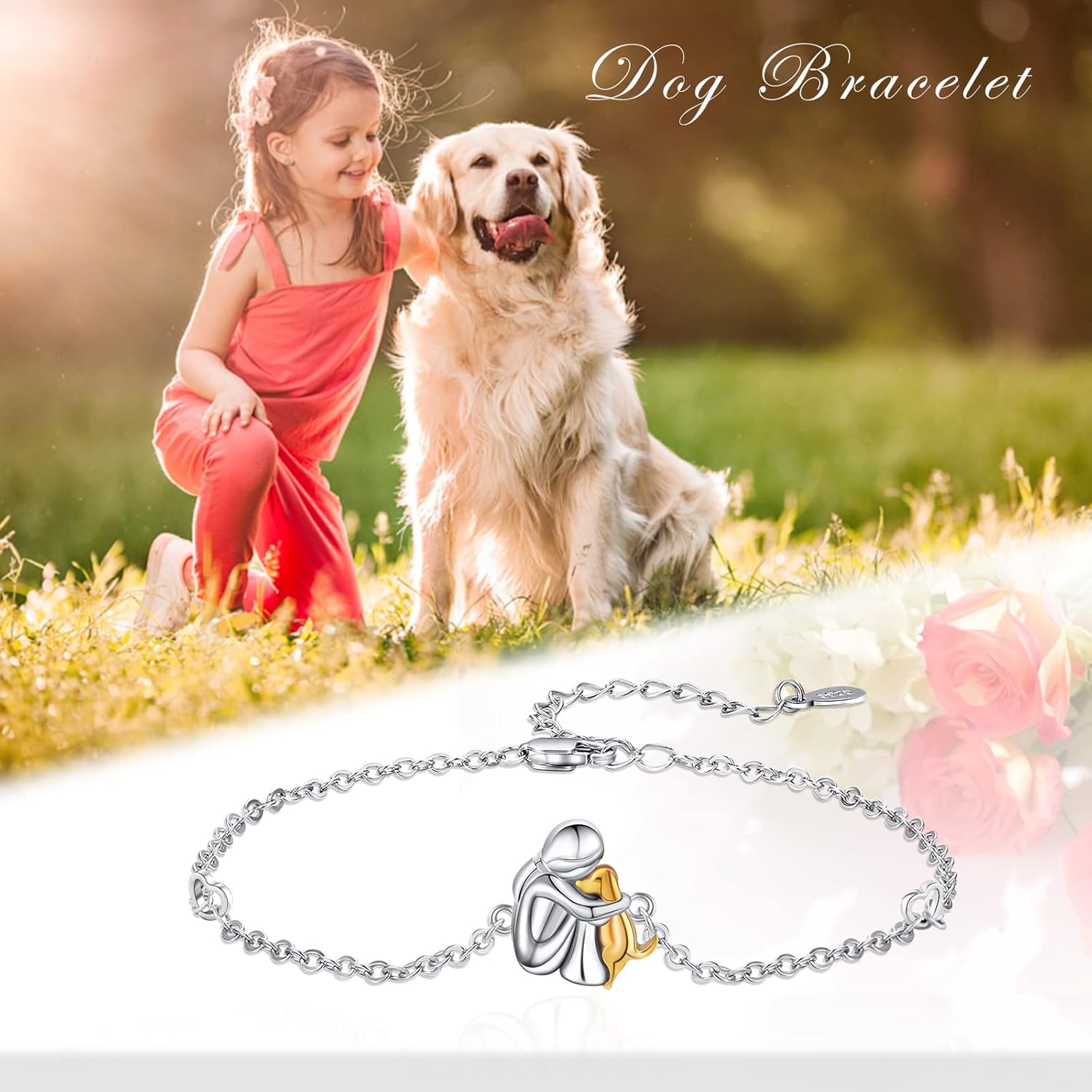 Fiona Adjustable Dog Charm Bracelet 3