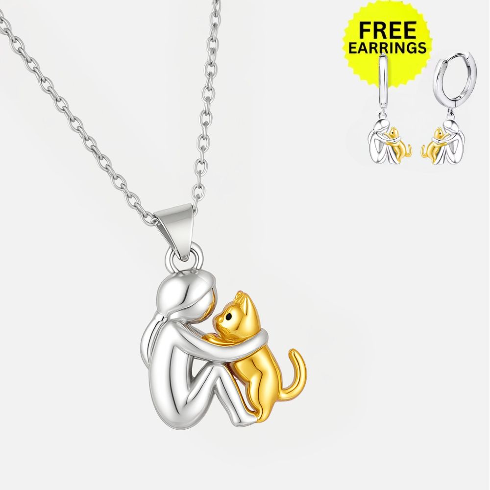 Fiona Cat Hug Necklace Set 0