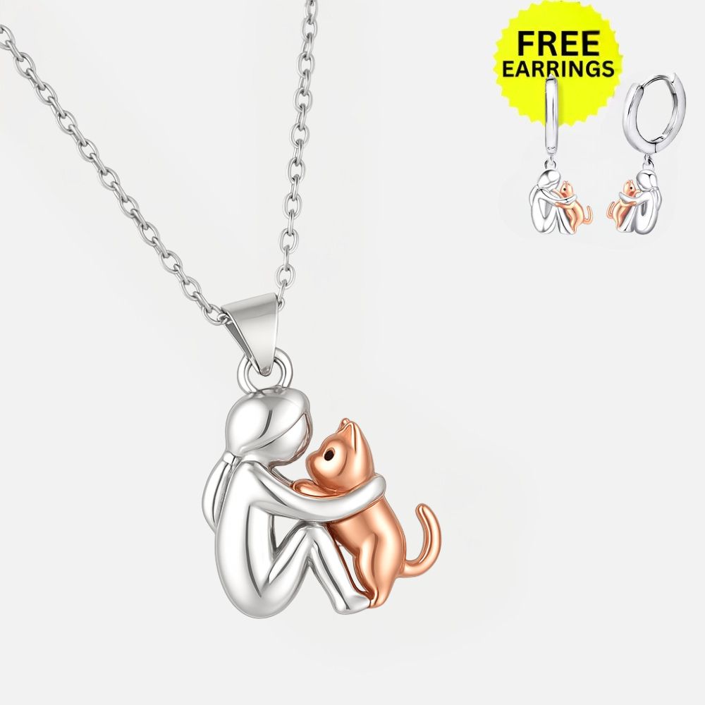 Fiona Cat Hug Necklace Set 3