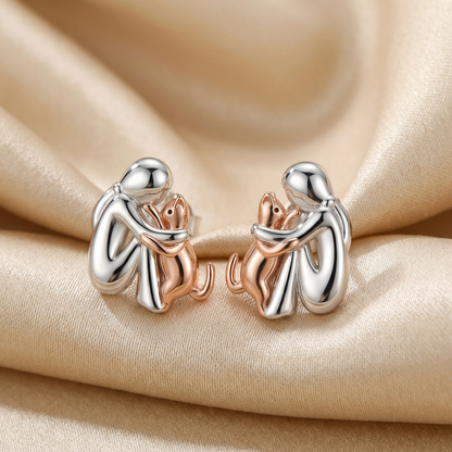 Fiona Cat Hug Stud Earrings 1
