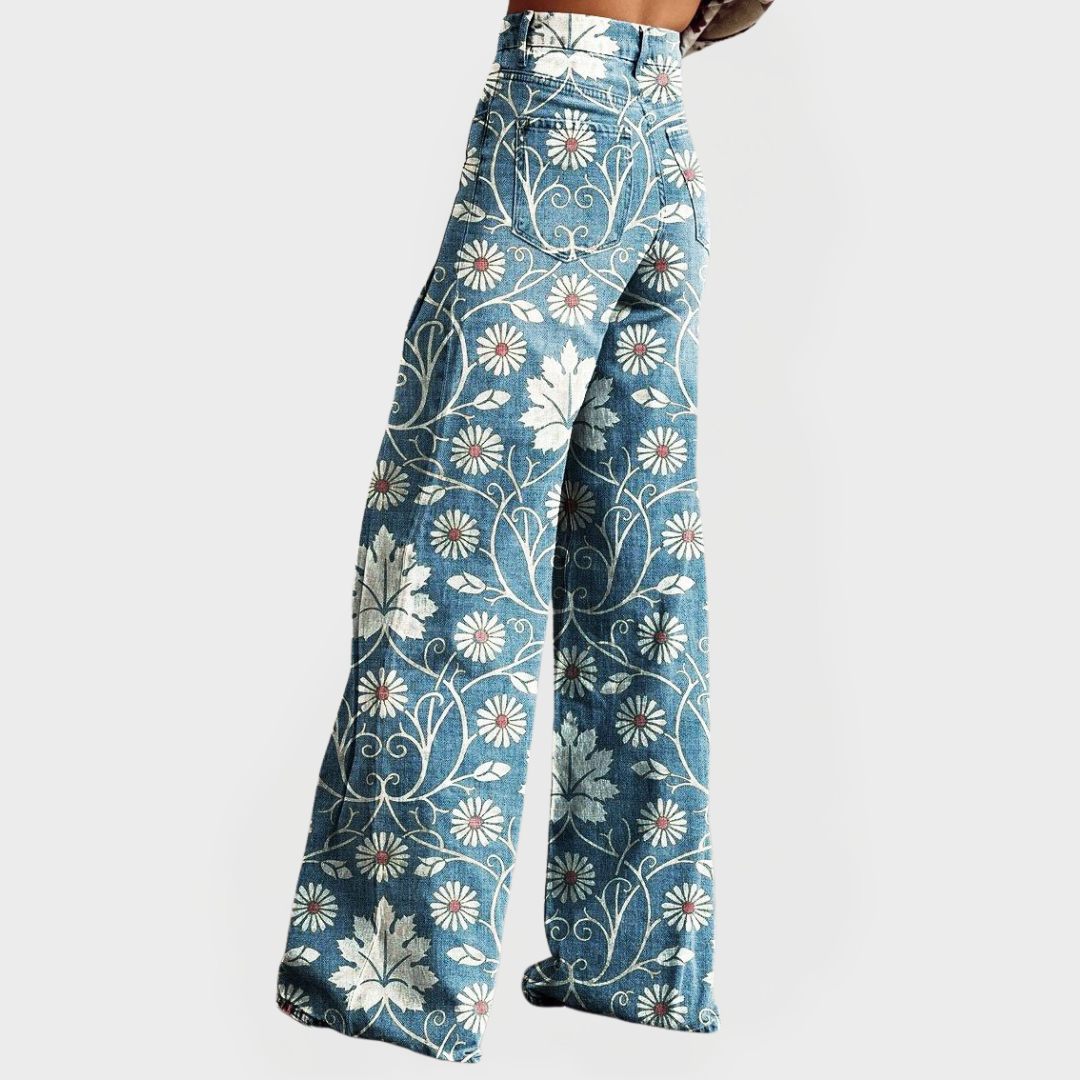 Fiona Floral Wide Leg Pants 0