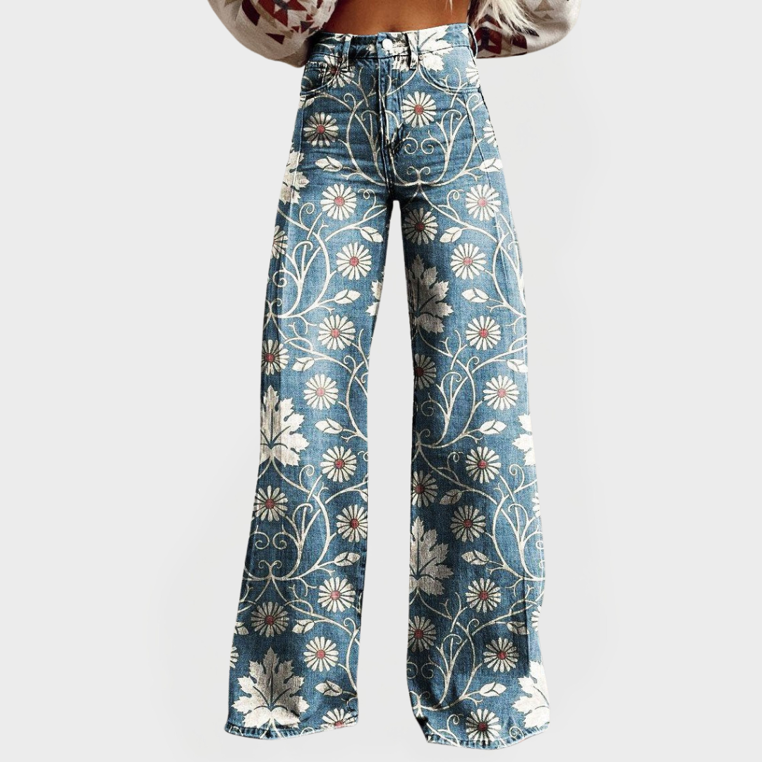 Fiona Floral Wide Leg Pants 1