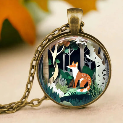 Fiona Spirit Animal Glass Pendant 11