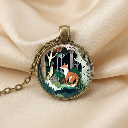 Fiona Spirit Animal Glass Pendant 2
