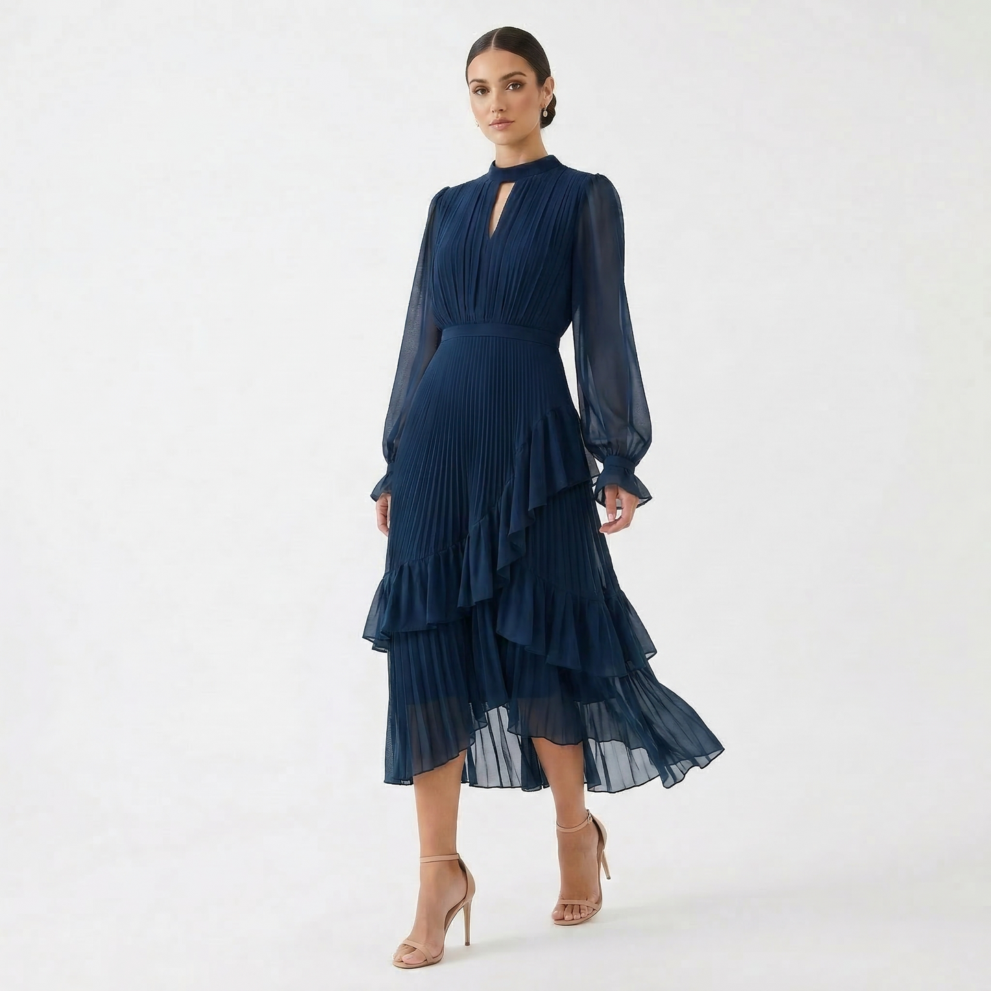 Suri - Ruffle Pleated Dress