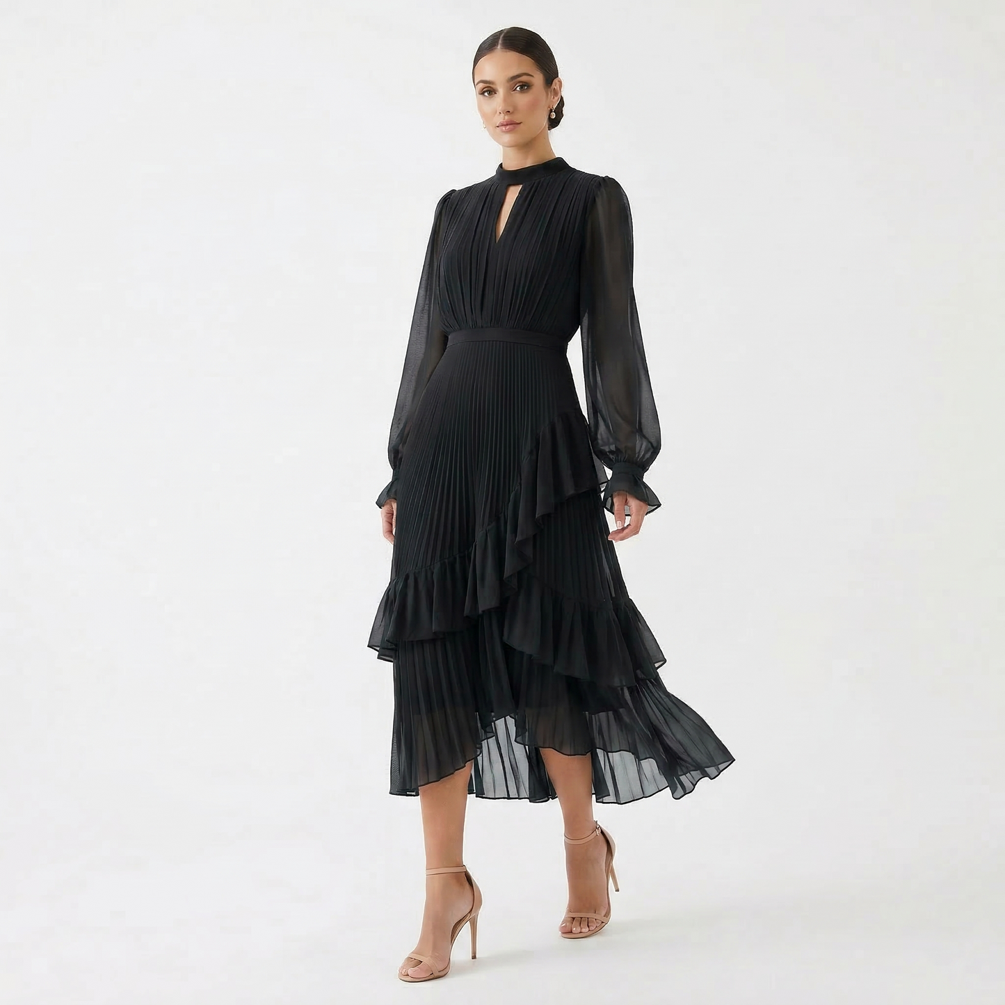 Suri - Ruffle Pleated Dress