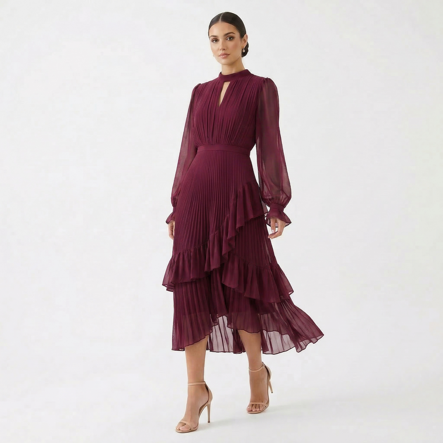 Suri - Ruffle Pleated Dress