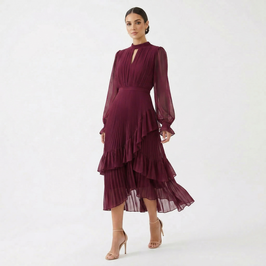 Suri - Ruffle Pleated Dress