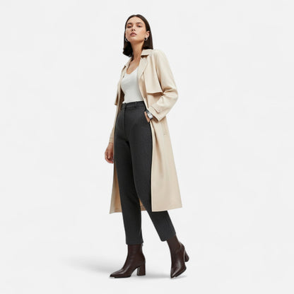 Women's Chelsea ankle boots with pointed toes and high block heels