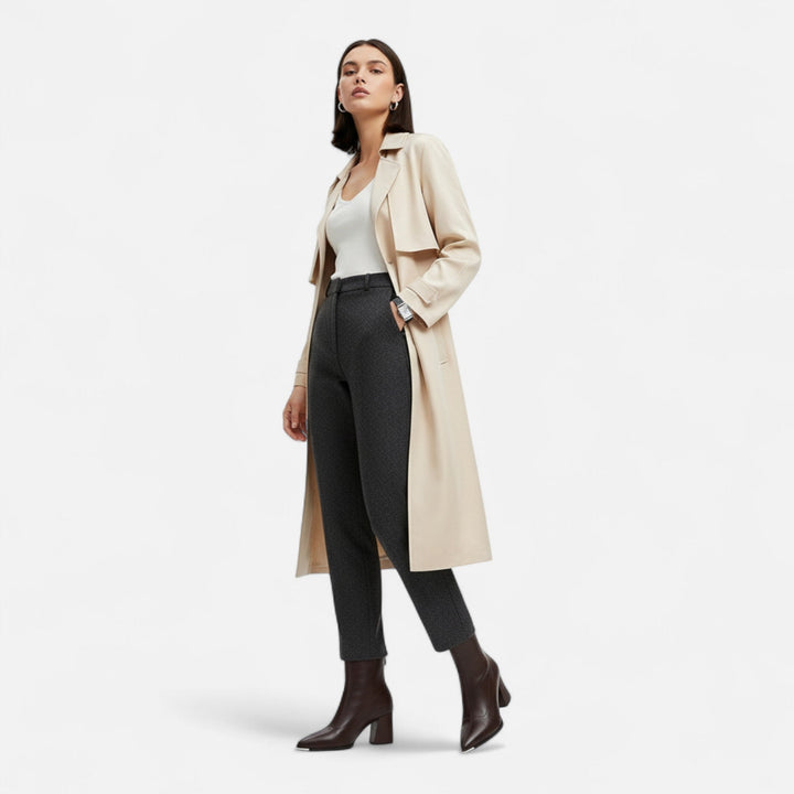 Women's Chelsea ankle boots with pointed toes and high block heels